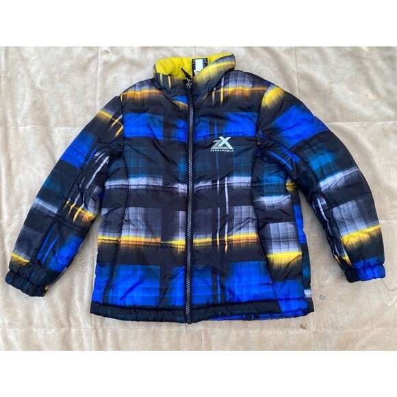 ZeroXposur Lightweight and warm Jacket black blue yellow unisex kids size 7 - Picture 1 of 8